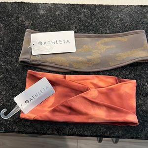 (2) new Athleta headbands new with tags